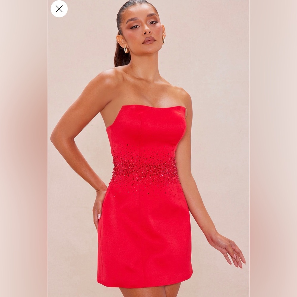 Fashion Nova Kaia Embellished Mini Dress